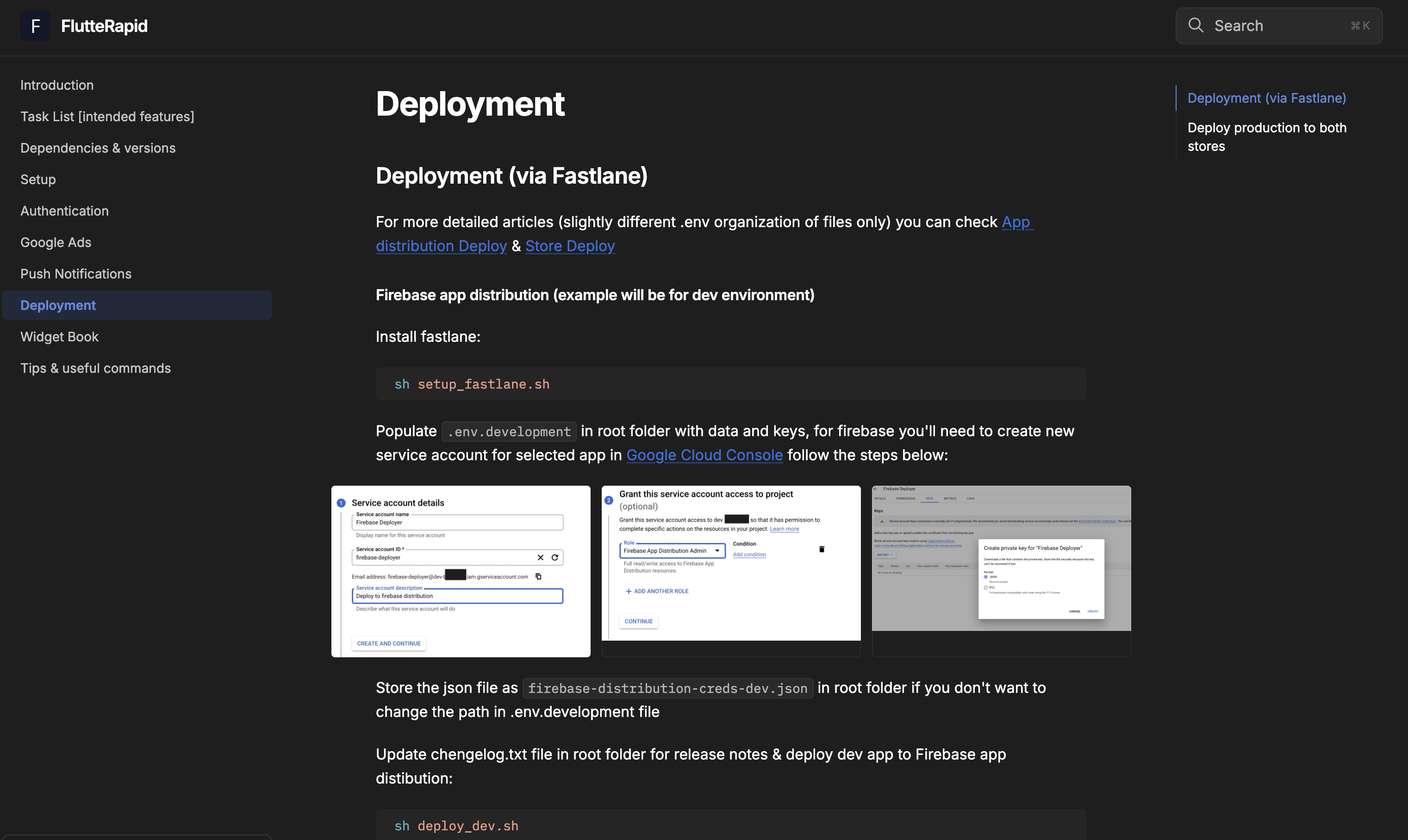 Flutter Pre-setup gallery image