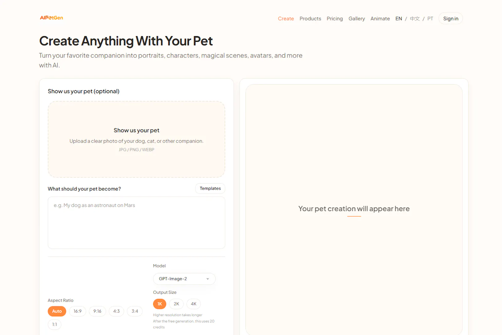 AIPetGen screenshot 2