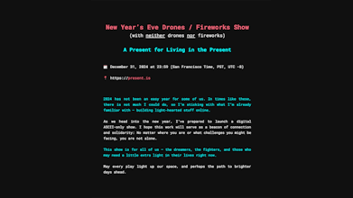 ASCII New Year's Eve Fireworks Show gallery image