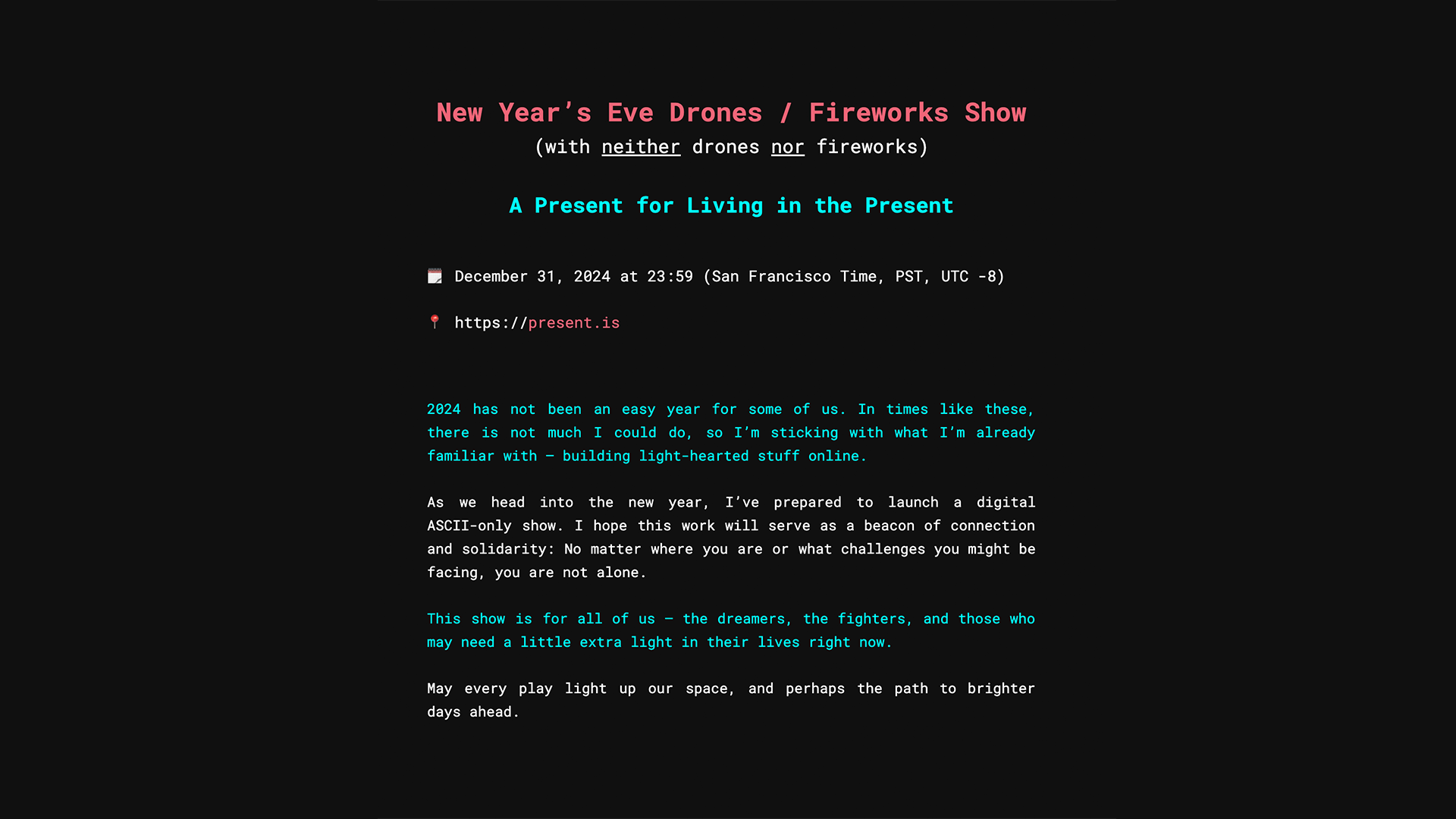 ASCII New Year's Eve Fireworks Show media 2