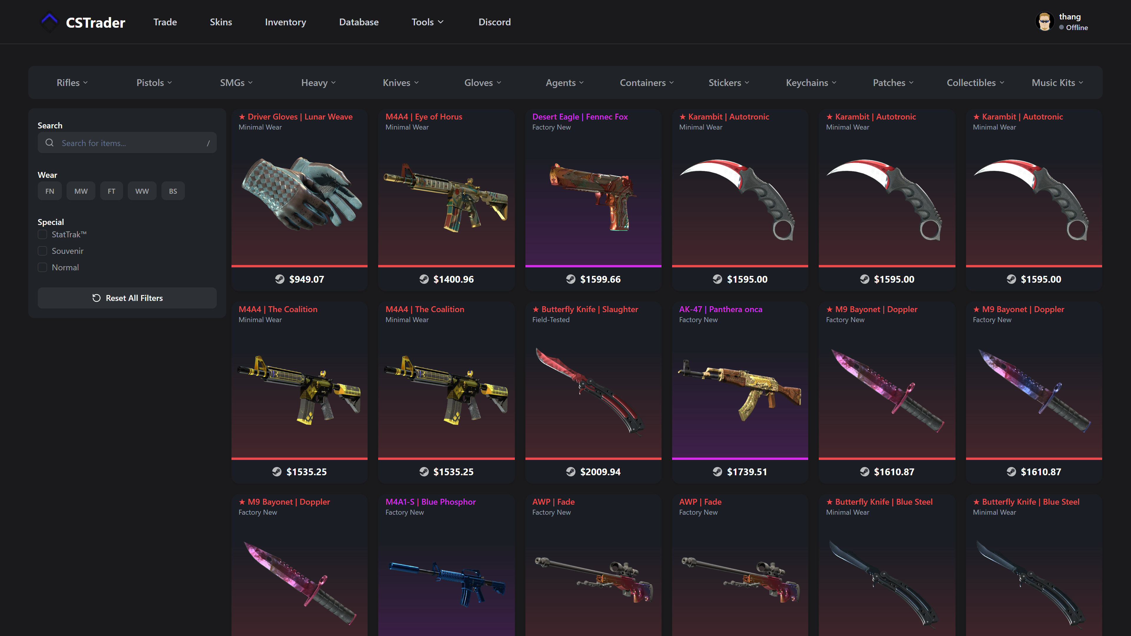 CSTRADER - Screenshot 4 showing product features and functionality