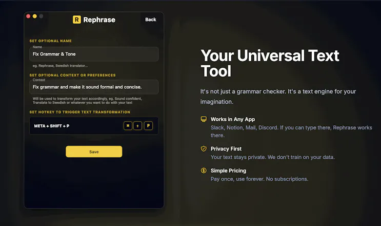 Rephrase gallery image