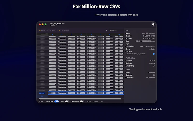 GlassCSV screenshot 5