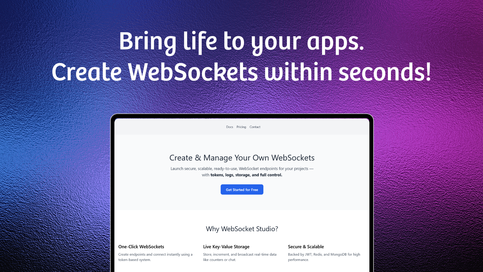 雲 - 單擊按鈕啟動可用的Websockets！ media 1