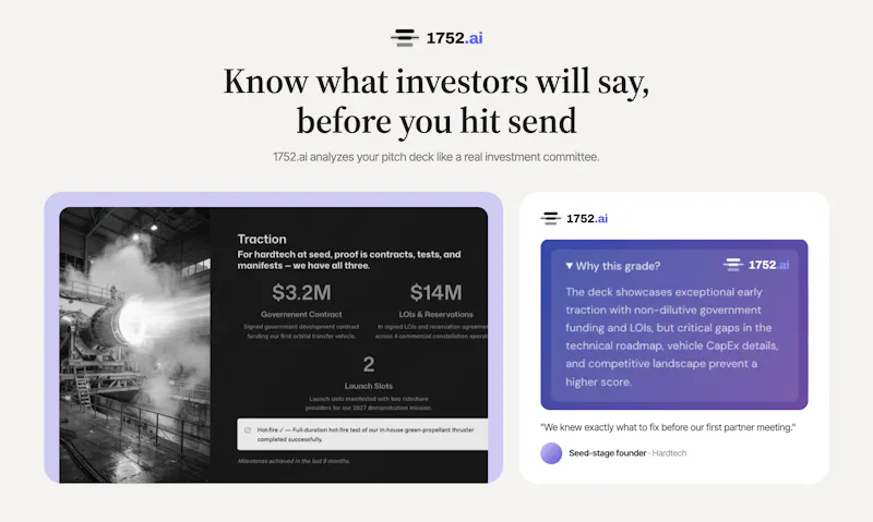 1752vc Pitch Deck Analyzer screenshot 2