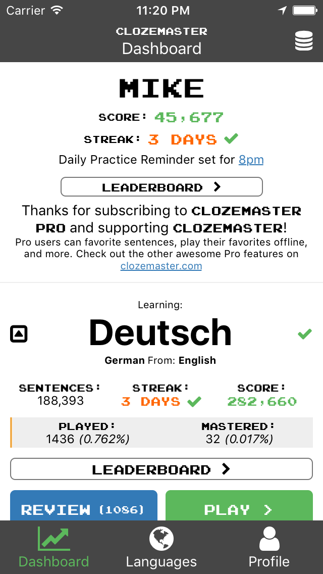 Clozemaster gallery image