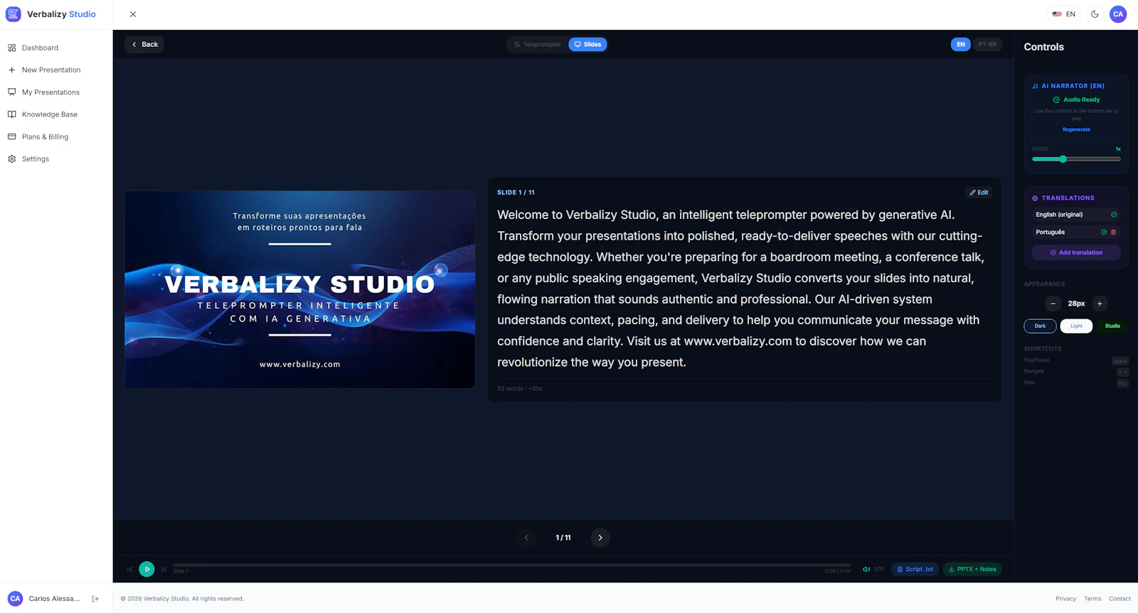 Verbalizy Studio screenshot 5