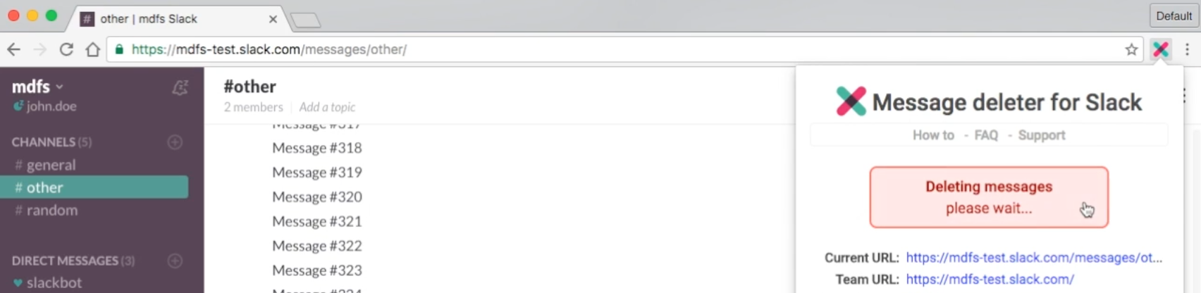 Message Deleter for Slack gallery image
