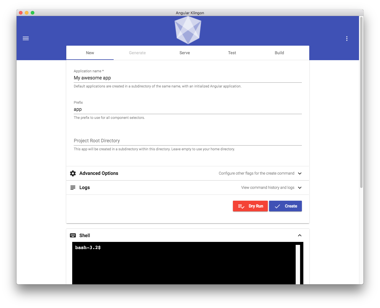 Angular Klingon gallery image