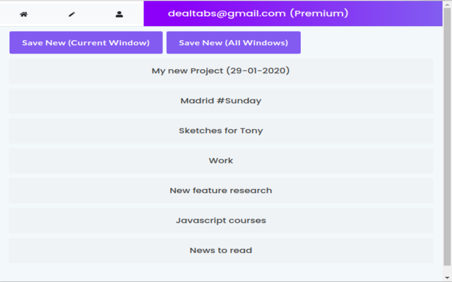 DealTabs - browser organizer gallery image