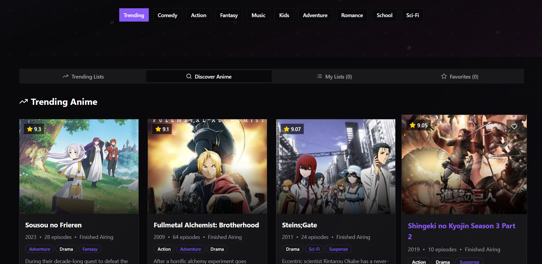 Media Vault anime - Chia sẻ cơ sở dữ liệu anime của bạn với cộng đồng. 4