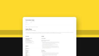 Job hunter Notion Template gallery image