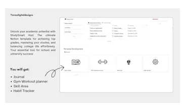 Student Master Notion Template gallery image
