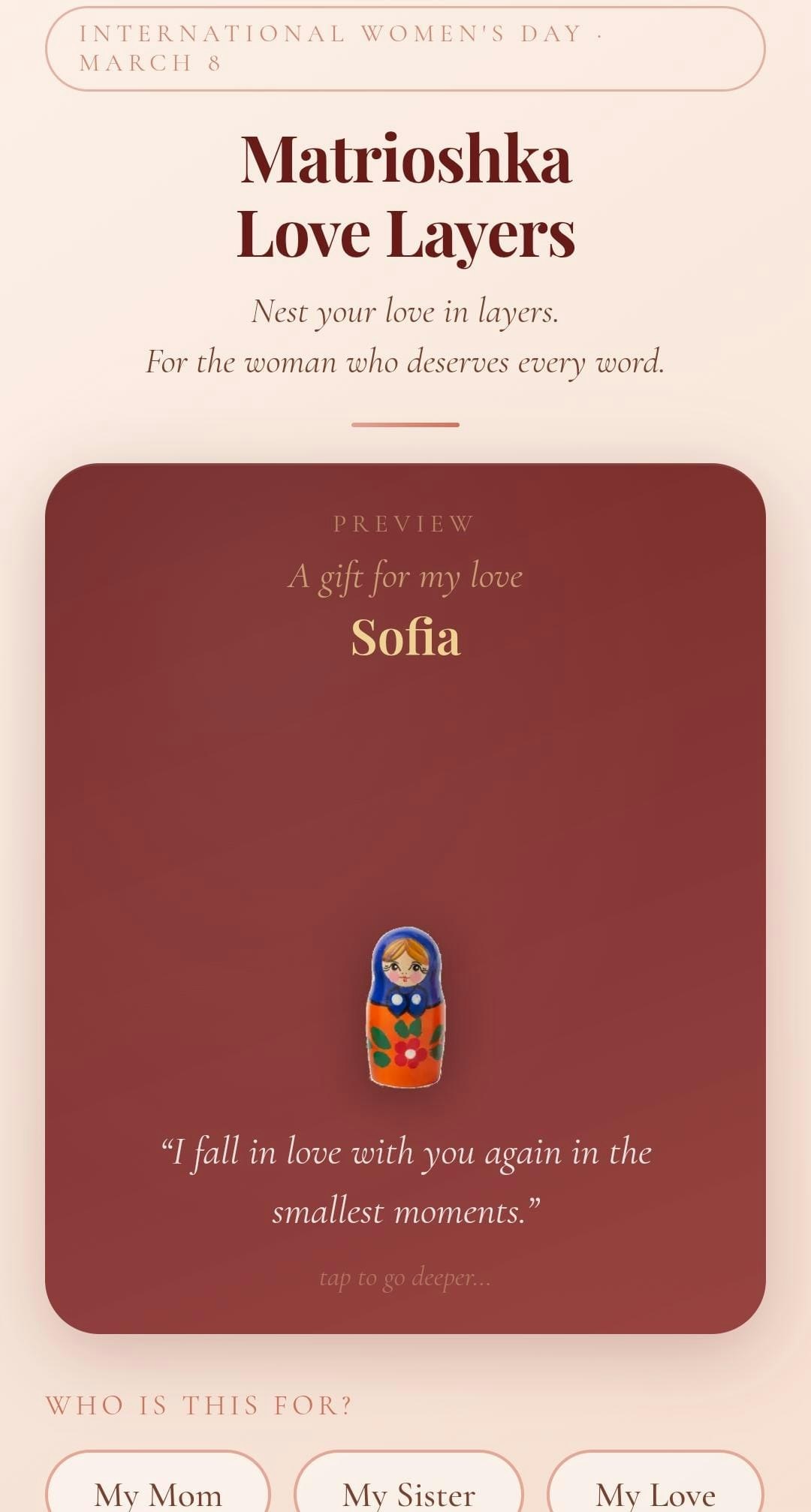 Matrioshka Love Layers gallery image