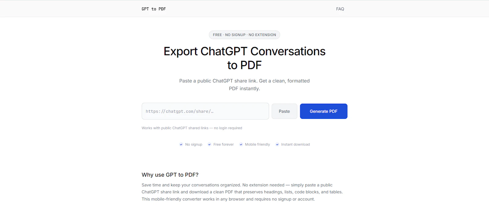 GPT to PDF screenshot 1