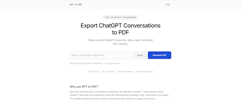 GPT to PDF screenshot 1