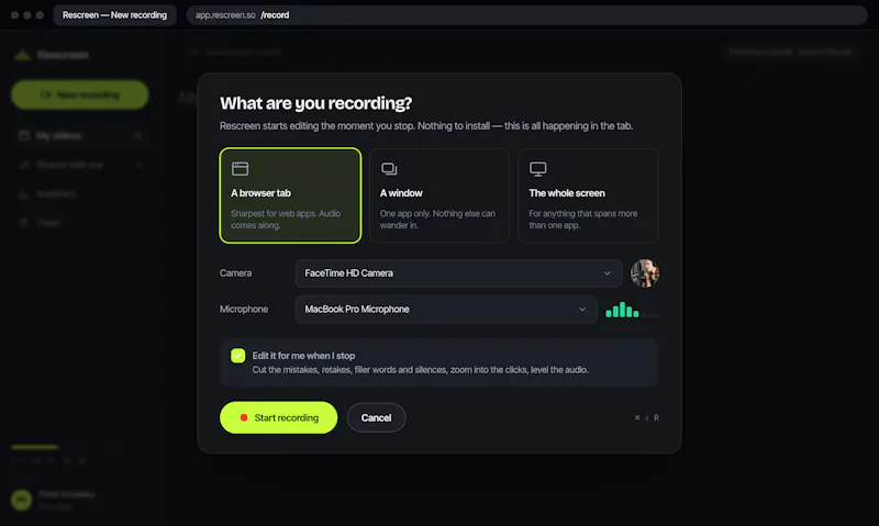 Rescreen screenshot 2