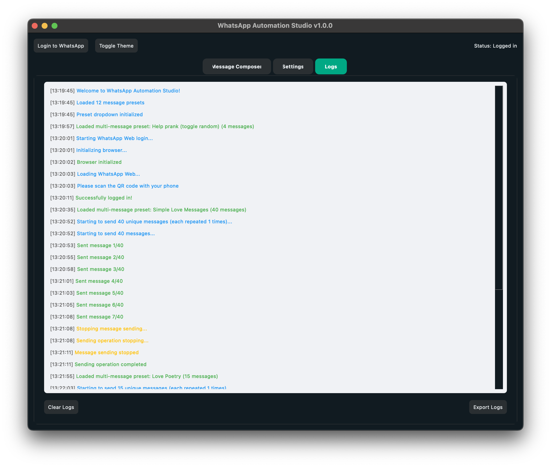 WhatsApp Automation Studio gallery image