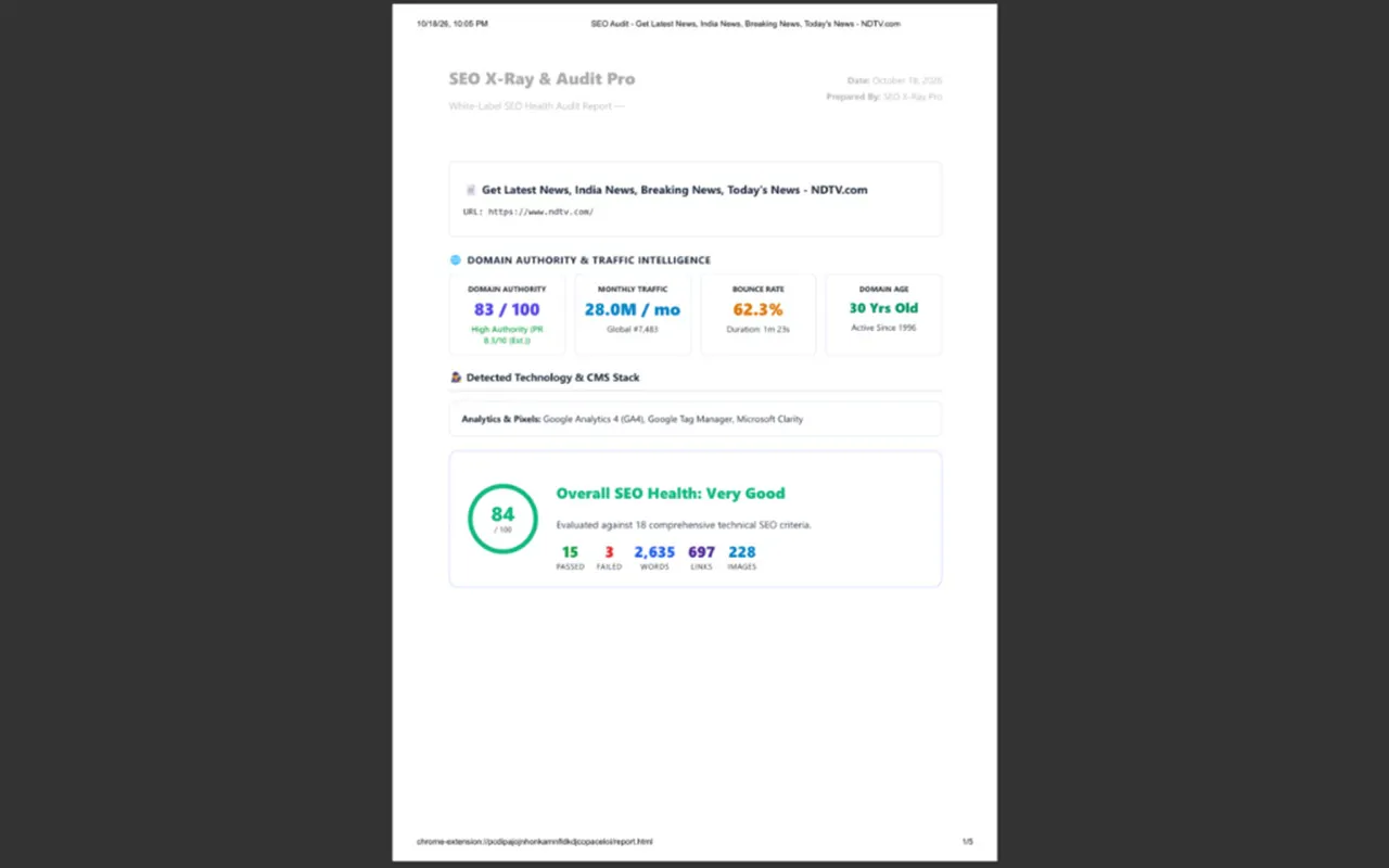 SEO X-Ray & Audit Pro gallery image