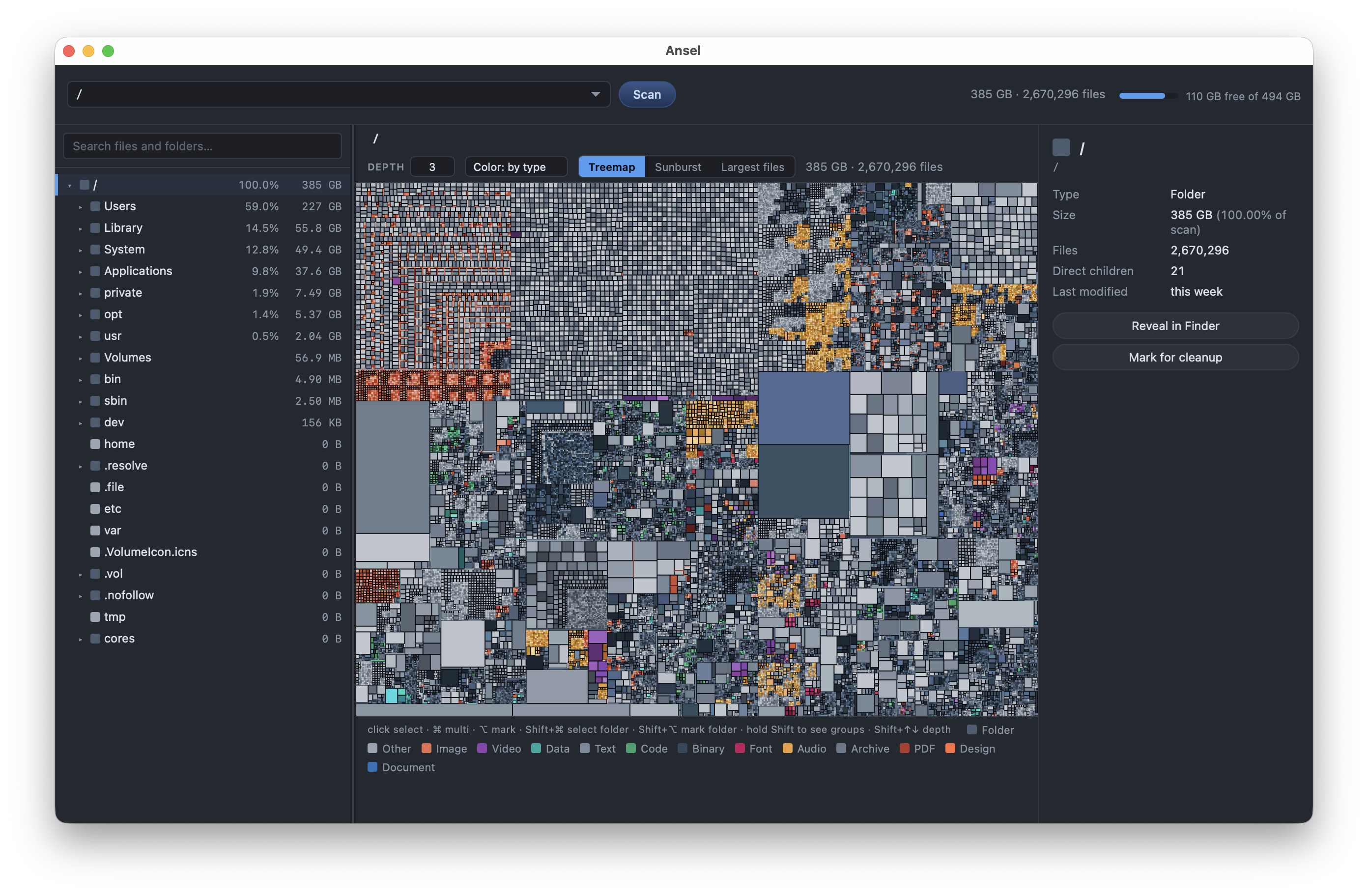 Ansel — Disk Usage Analyzer gallery image