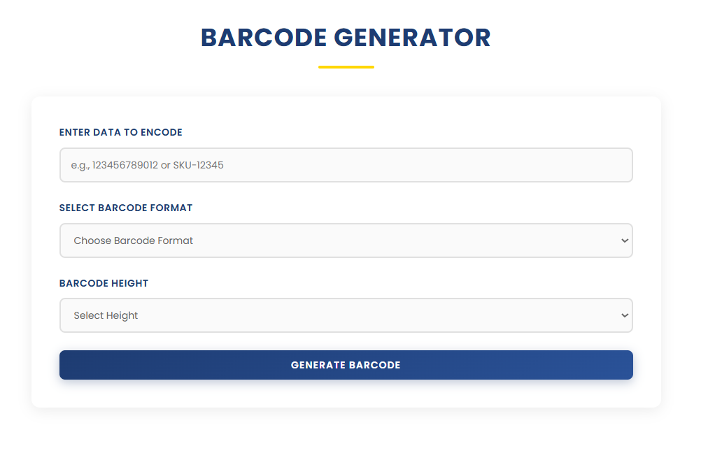 Barcode Generator Online - Main product screenshot demonstrating key features and user interface