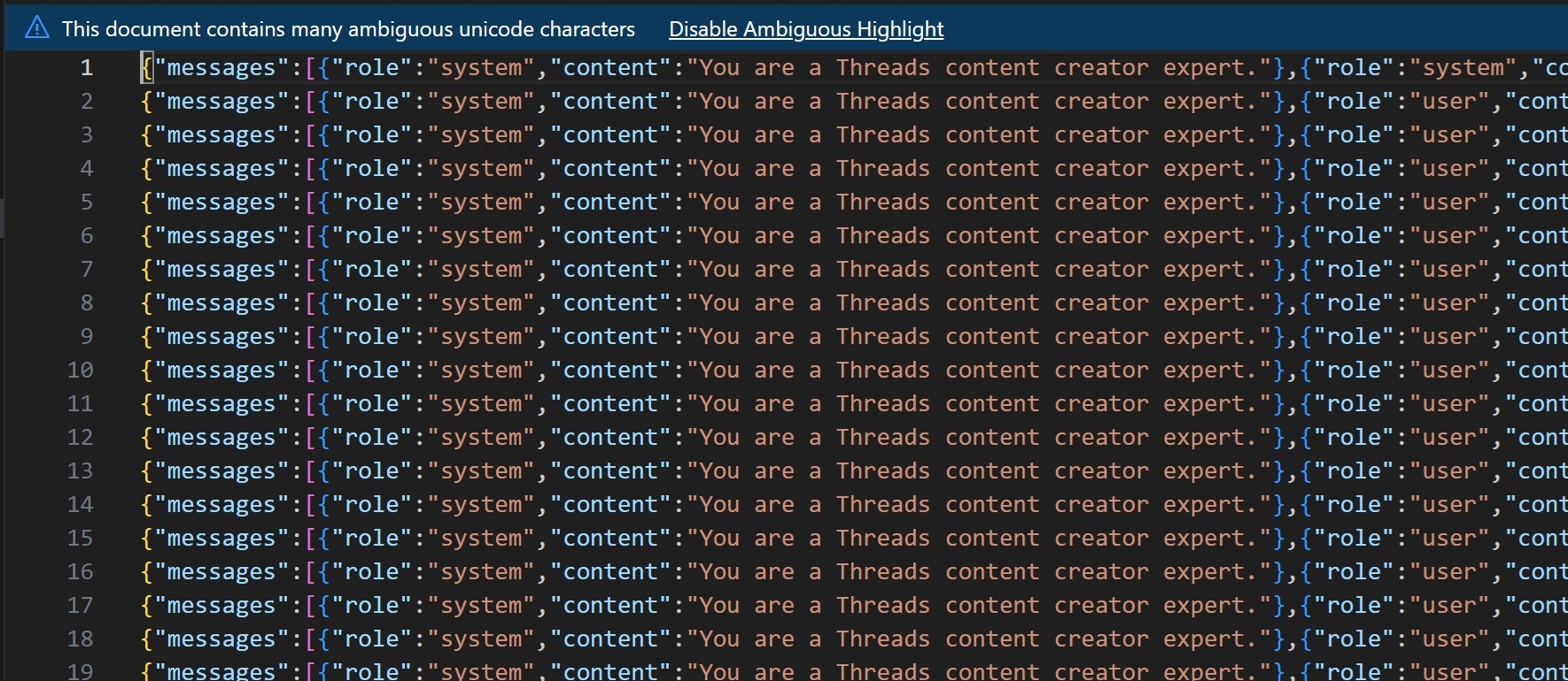 JSONLify-Jsonl Editor 4 Fine-runing GPT - Modifica e formatta i set di dati JSONL per la formazione GPT all'istante media 4