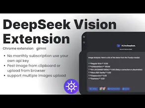 DeepSeek Vision:Image Uploads for Chrome gallery image