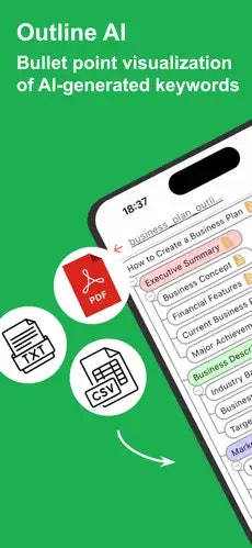 Outline AI - Main product screenshot demonstrating key features and user interface