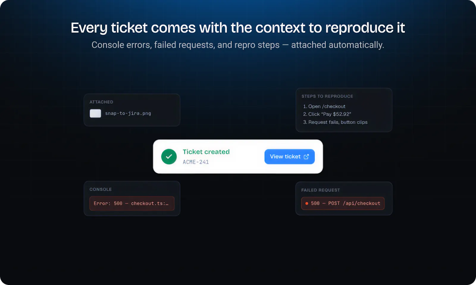Snap to Jira, ClickUp & More screenshot 2