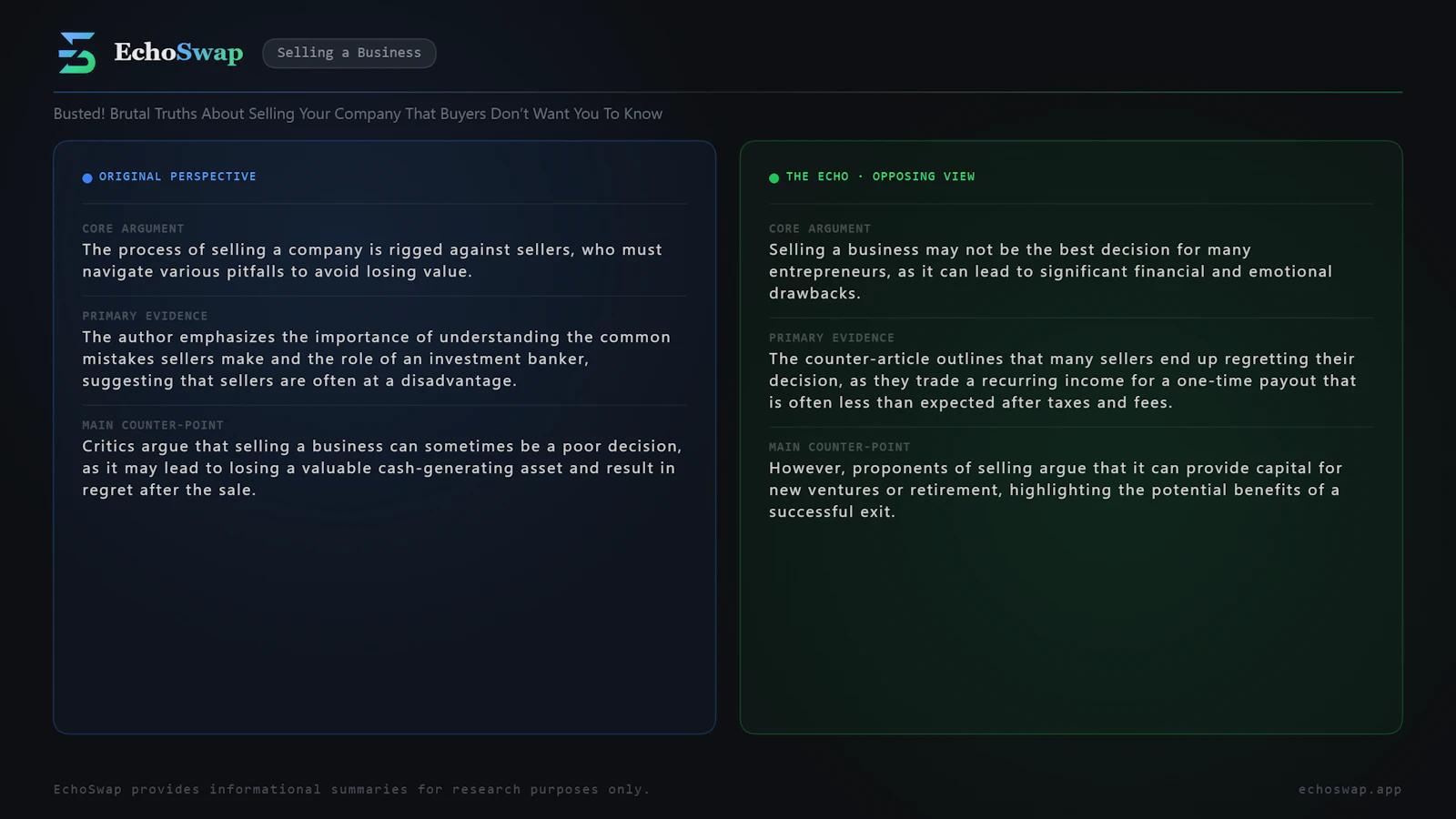 EchoSwap screenshot 1