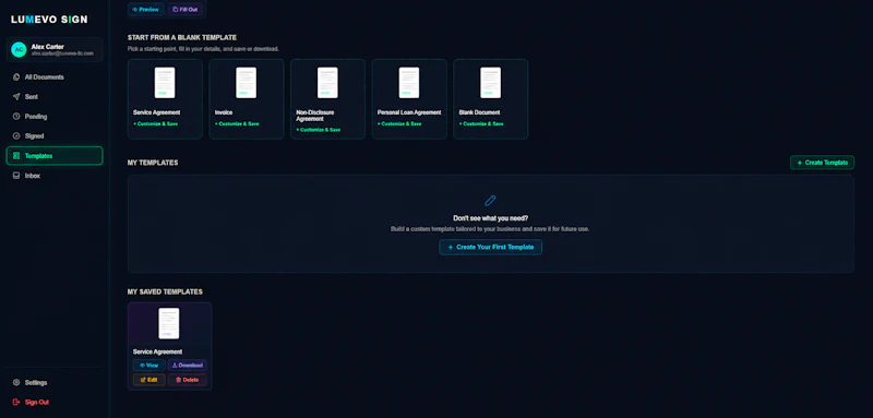 Lumevo Sign screenshot 4