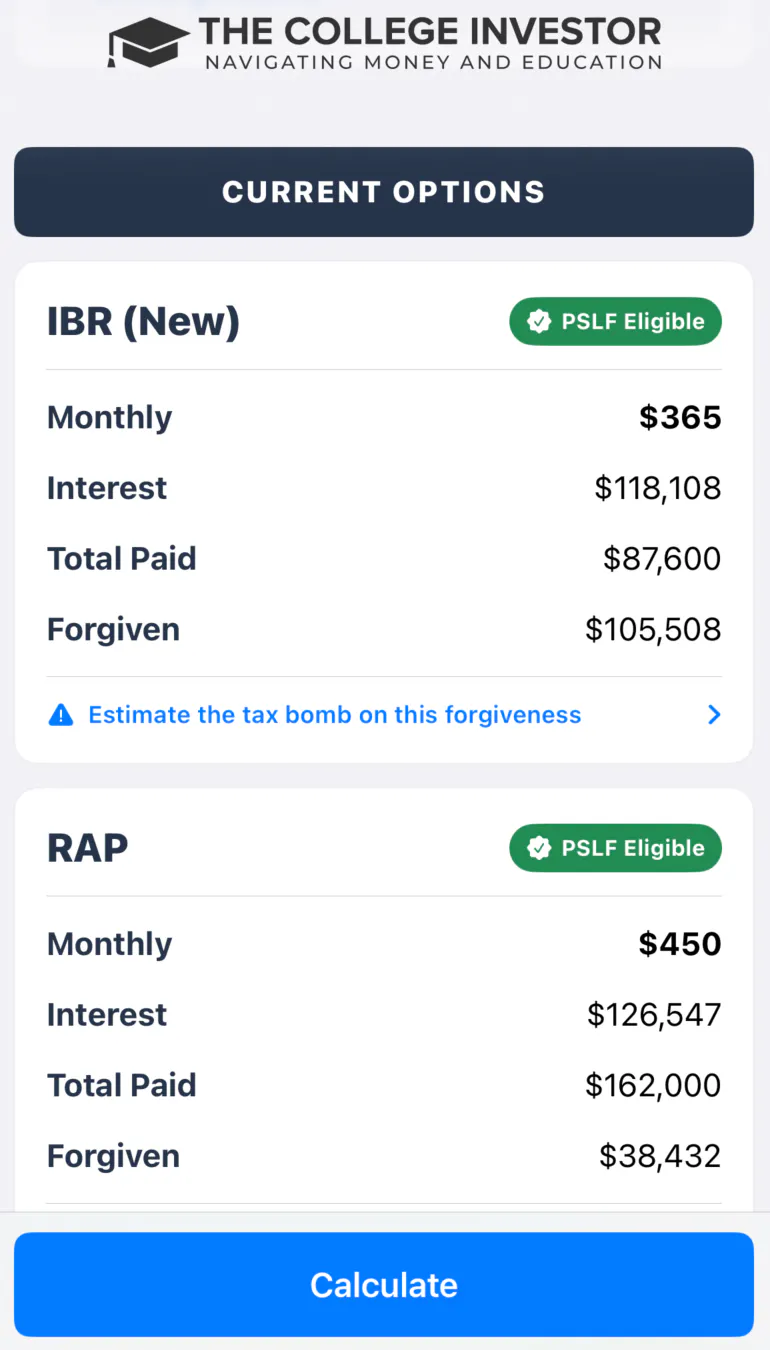 Student Loan Calculator by TCI gallery image