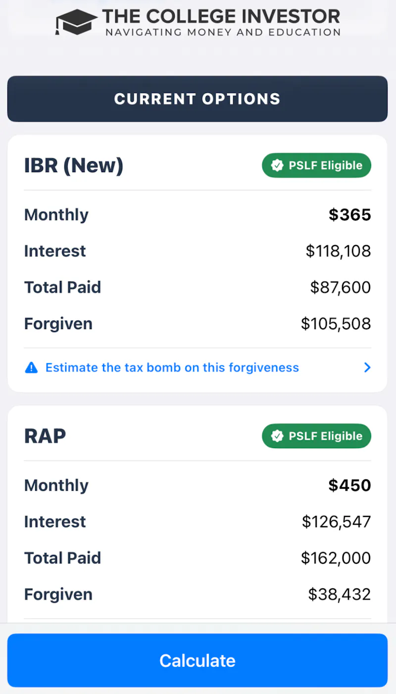 Student Loan Calculator by TCI screenshot 1