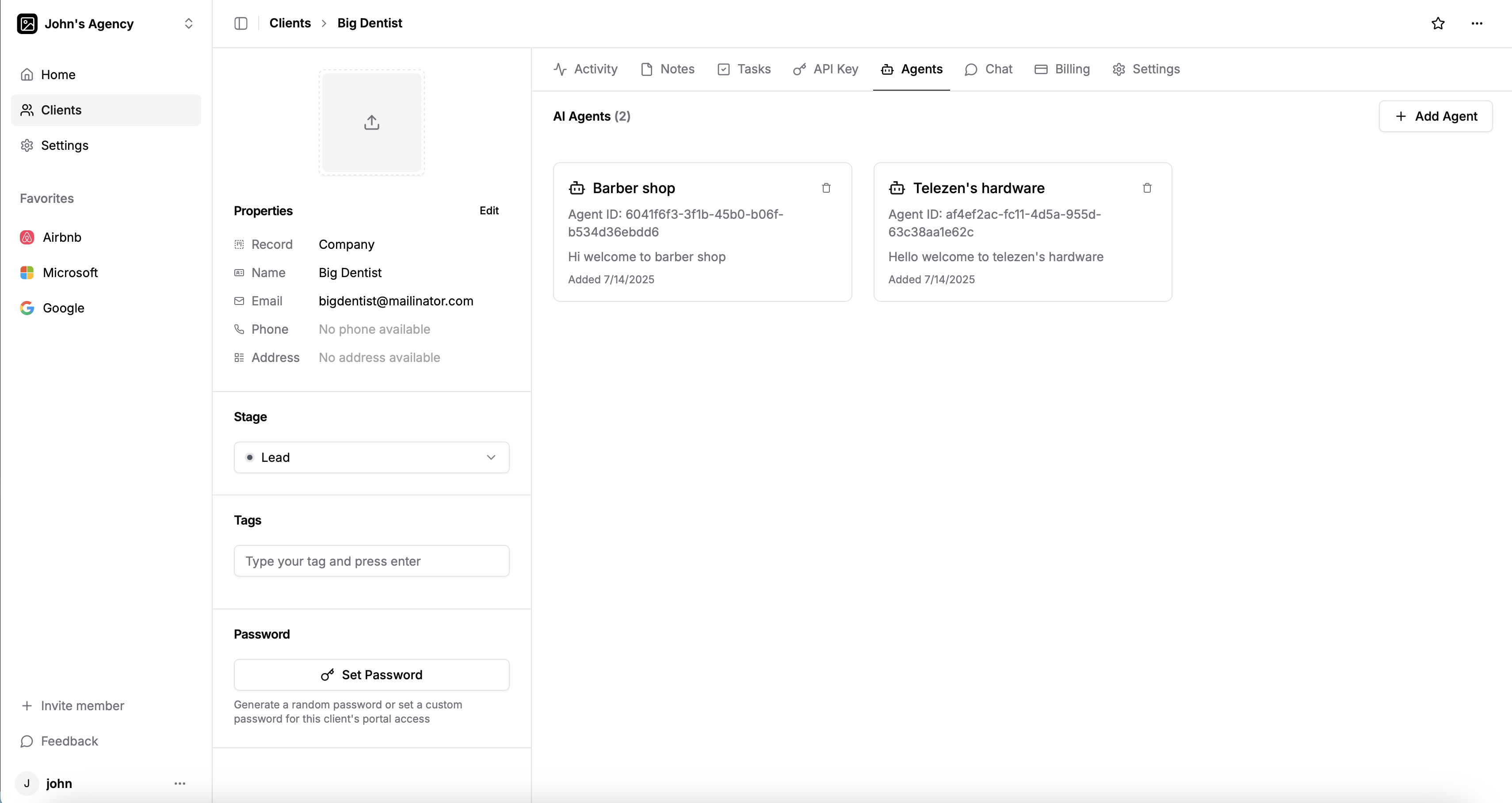 Dashboard telezen - Crea una dashboard per i clienti dell'agenzia AI media 4