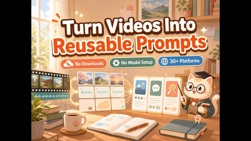 Tutu AI Prompt Reverse Engineer screenshot 1 (video preview)