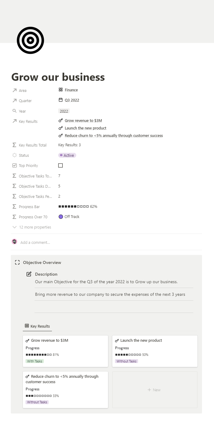 Notion - Advanced OKR gallery image
