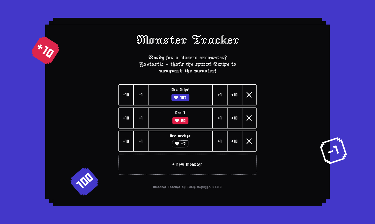 Media Monster Tracker - Pertemuan TTRPG tidak pernah lebih mudah 3