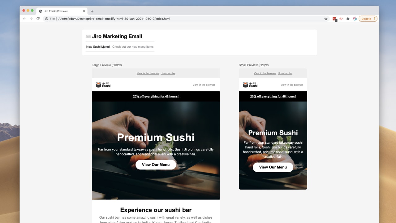 E -Mail für Figma - Design- und Exportproduktionsfrequenz-HTML-E-Mails von Figma Medien 5