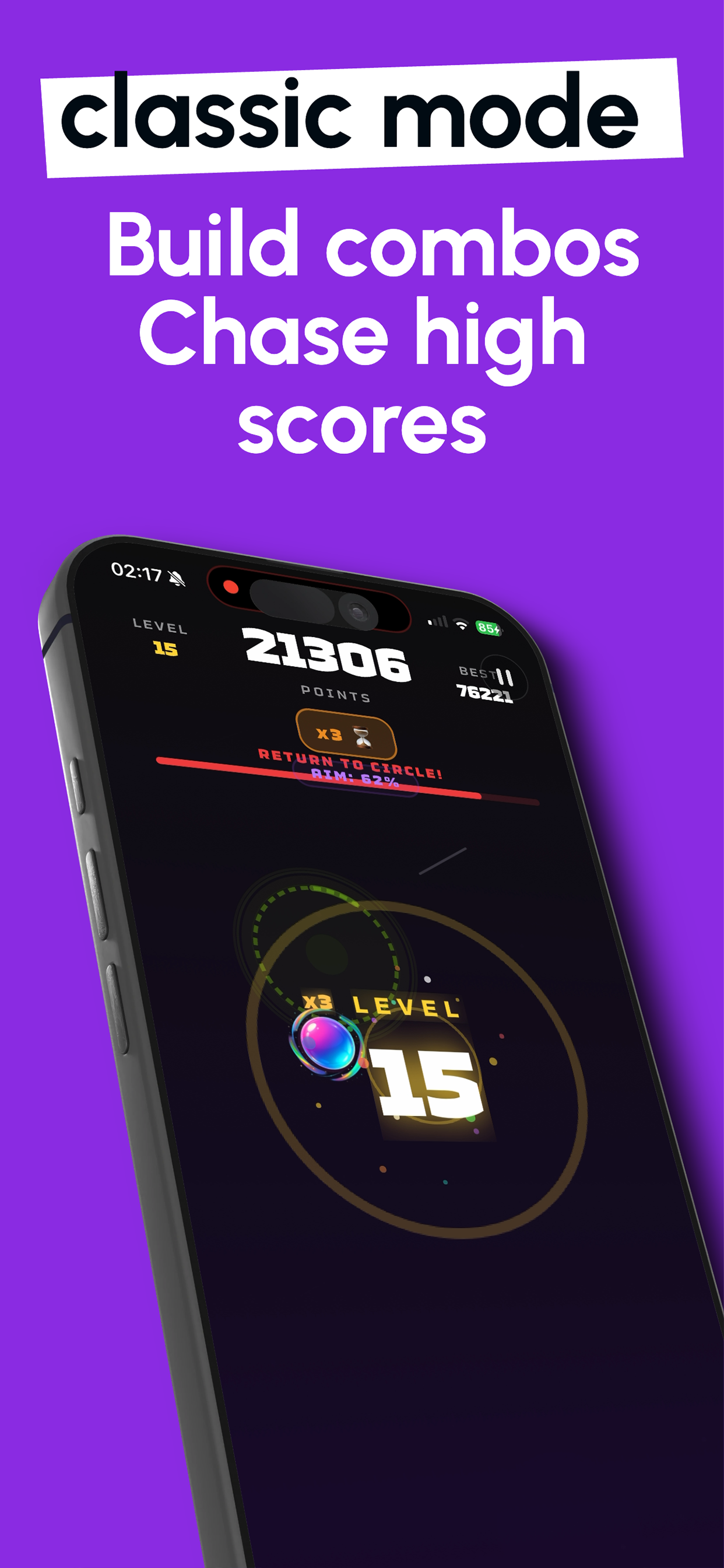 Gyro Balance - Tilt Game - Screenshot 5 showing product features and functionality