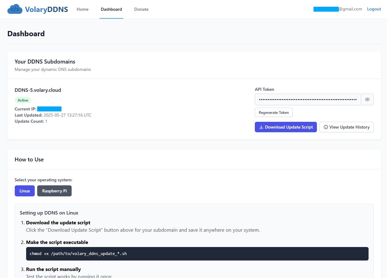 Volaryddns - Un servizio DDNS completamente gratuito, affidabile e ad alto contenuto media 1