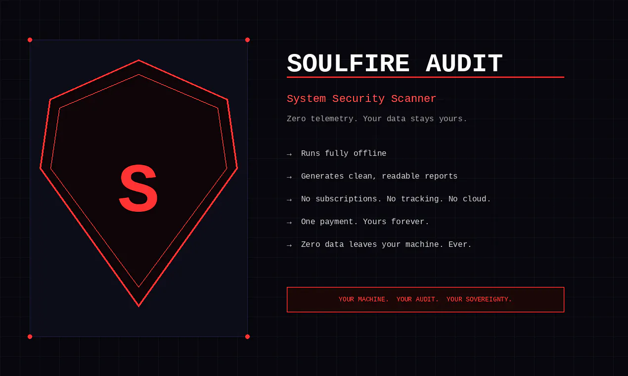 Banner del producto Soulfire Audit