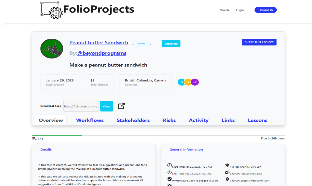 Media Folioprojects - AI project portfolio management SaaS 2