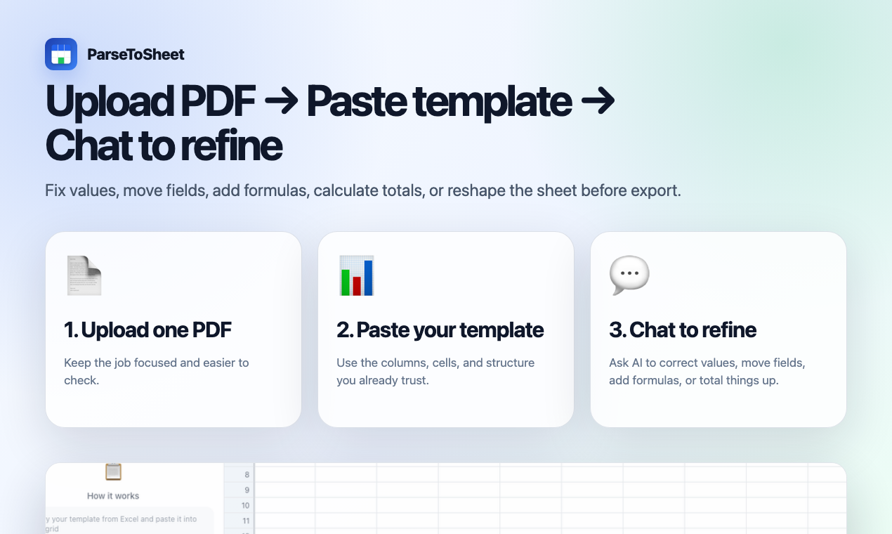 ParseToSheet gallery image