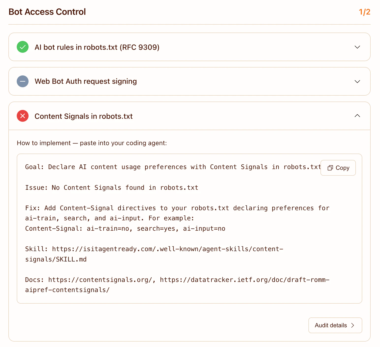 Is Your Site Agent-Ready? by Cloudflare screenshot 6