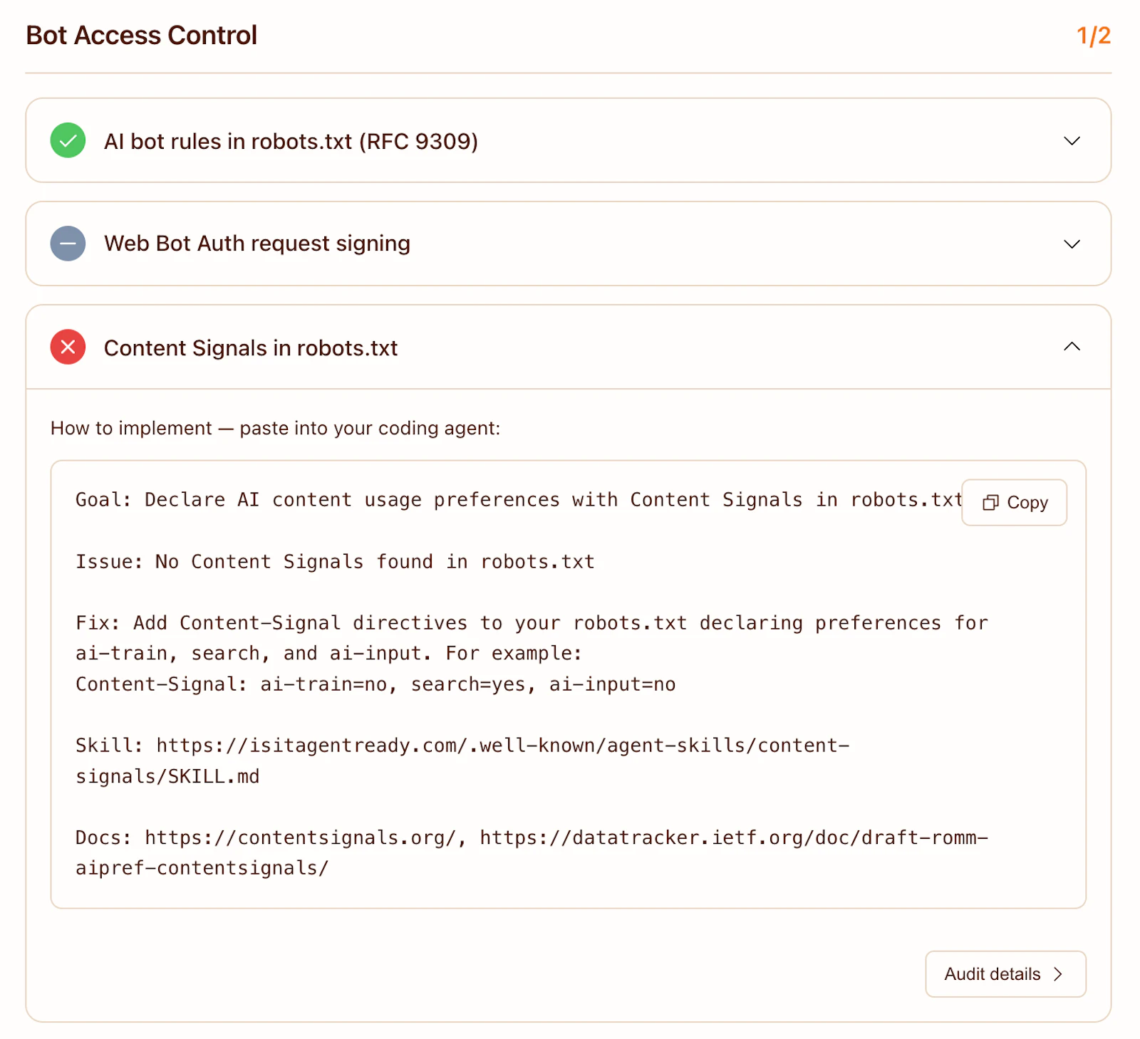 Is Your Site Agent-Ready? by Cloudflare screenshot 6