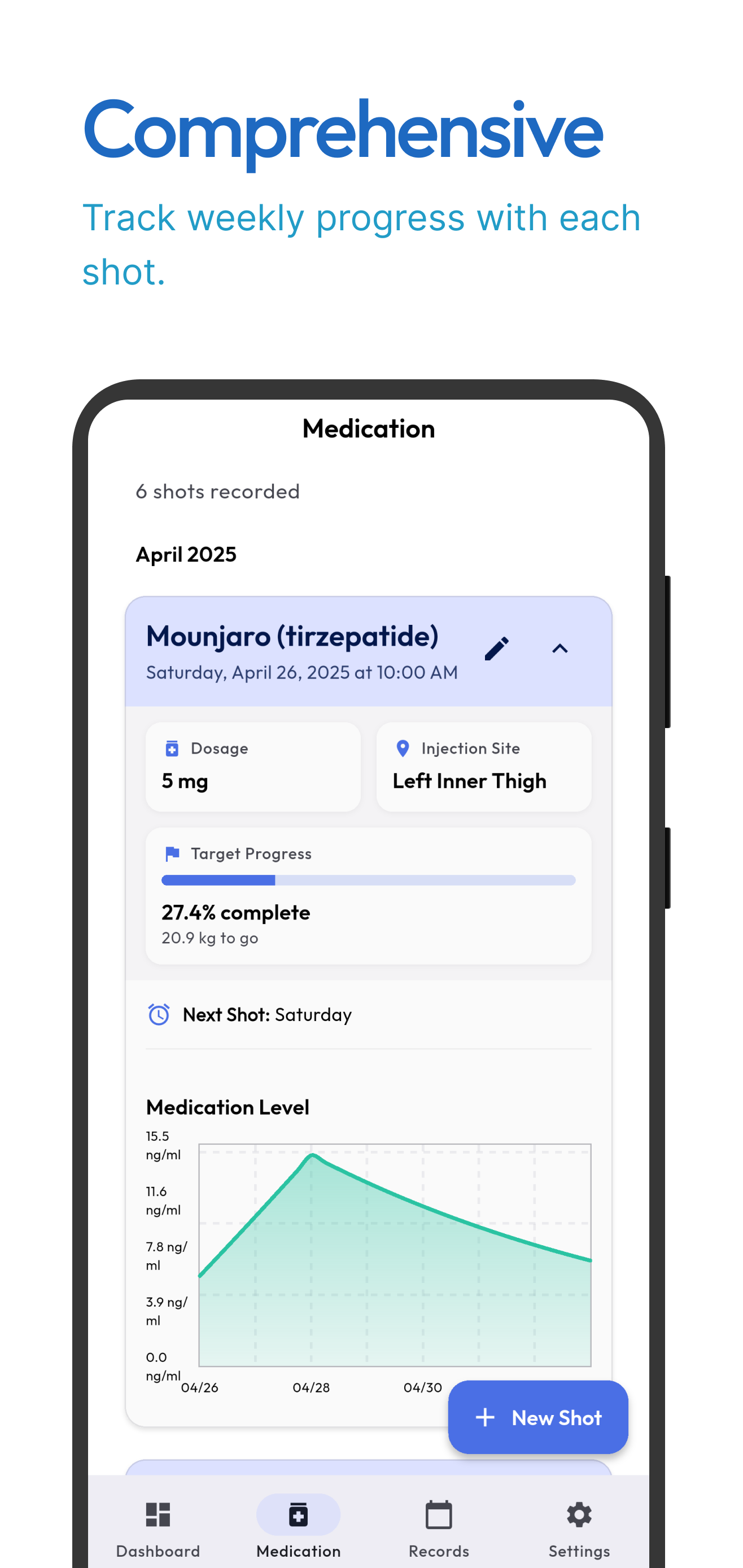 Colpi - App completa di monitoraggio dei farmaci GLP-1 media 4
