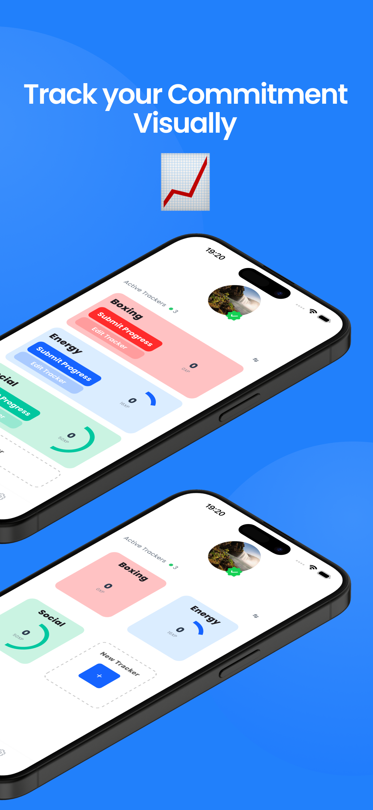 Xperform - El rastreador de propósito y habilidad: hábitos de crecimiento, crecimiento de la pista media 5