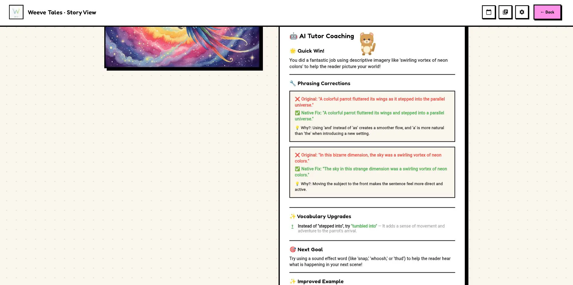 Weeve Tales — Kids Write Stories with AI gallery image