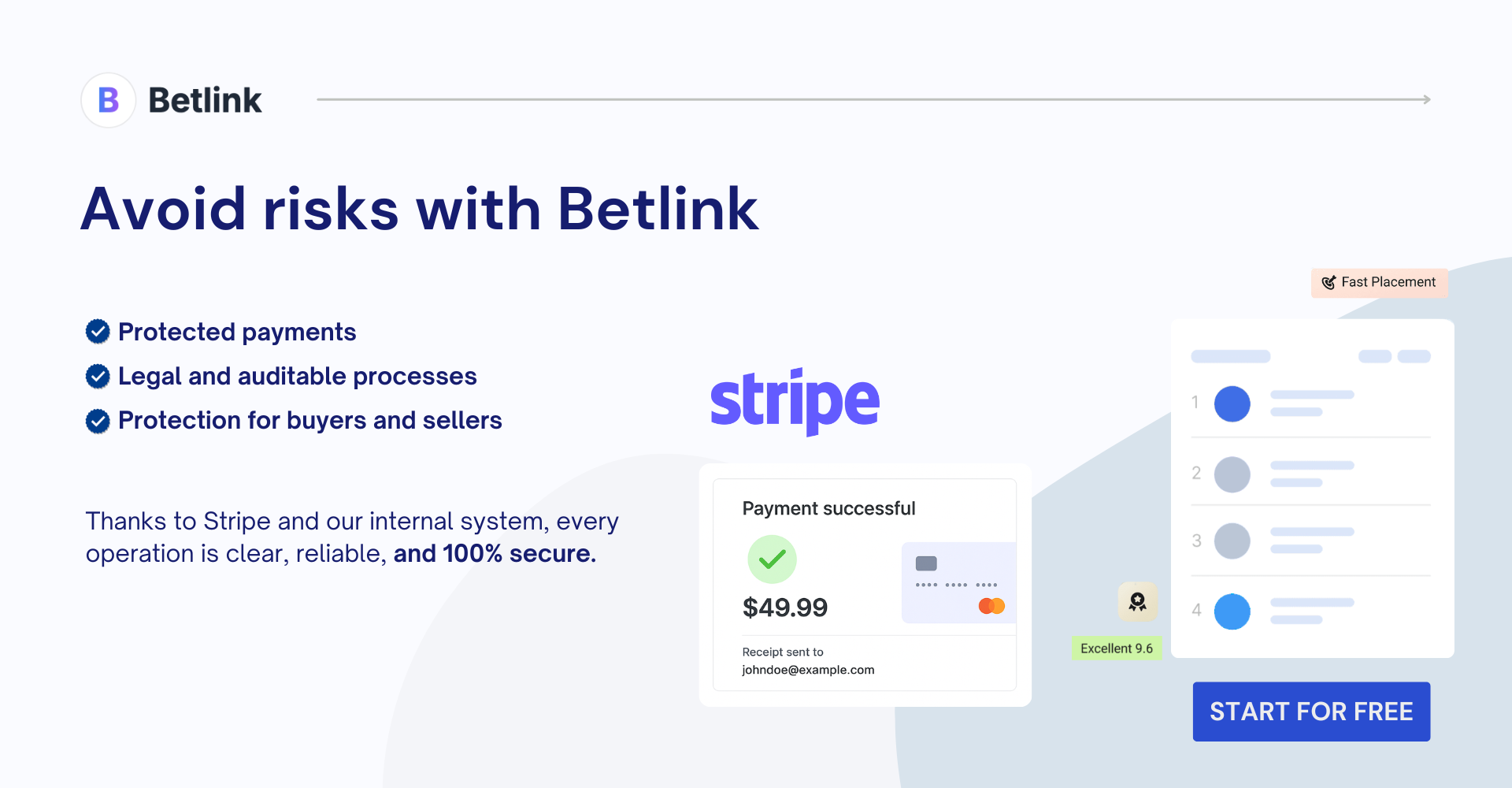 Betlink - Screenshot 3 showing product features and functionality