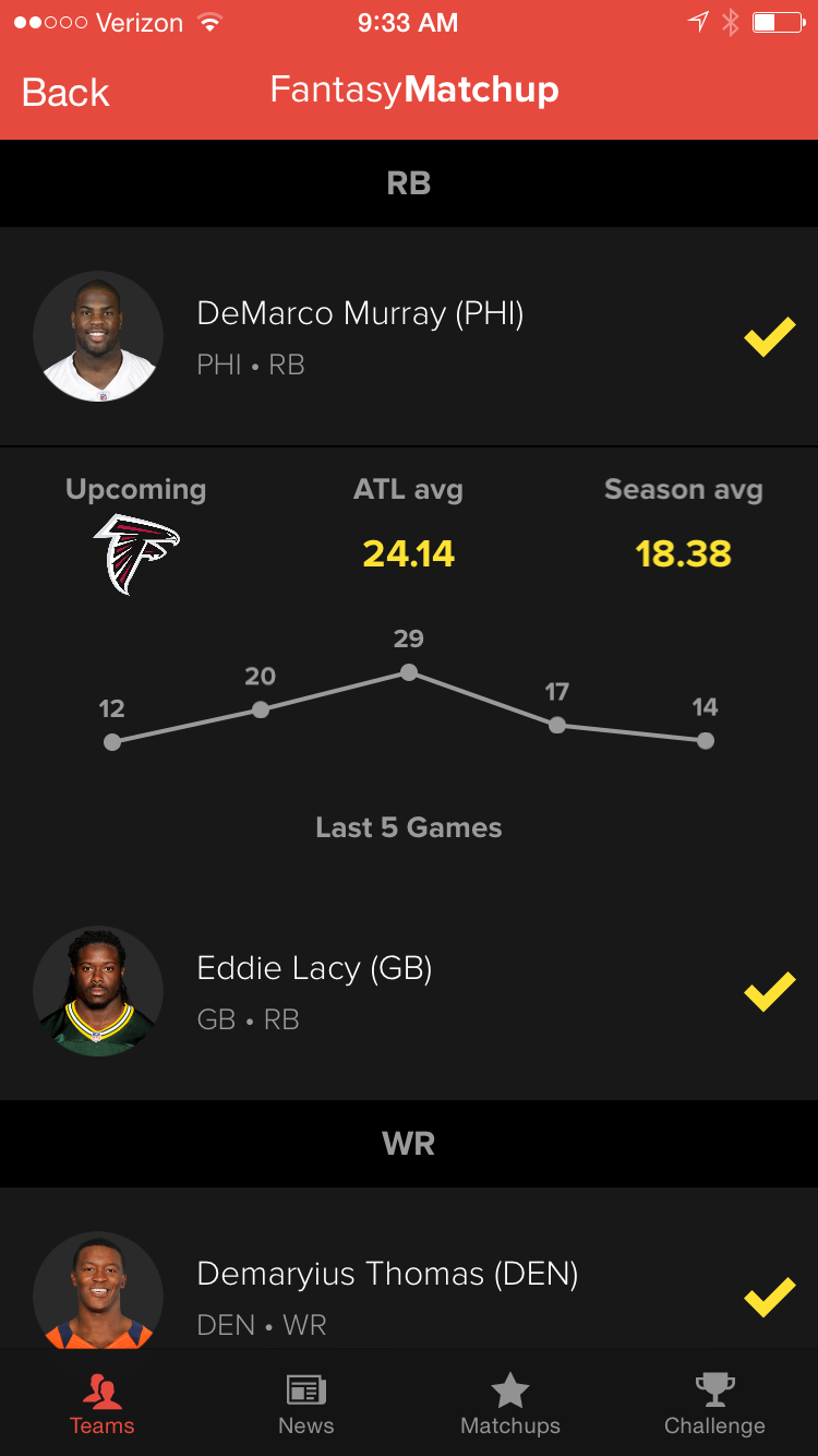 Fantasy Matchup gallery image